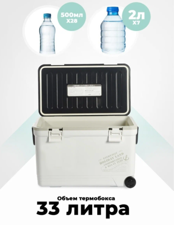 Термобокс SHINWA Holiday Land Cooler 33H белый, 33 литра