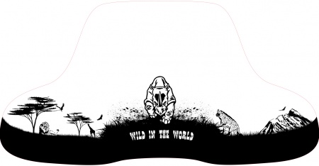 Ветровое стекло для квадроцикла Wild in the world универсальное (Носорог)