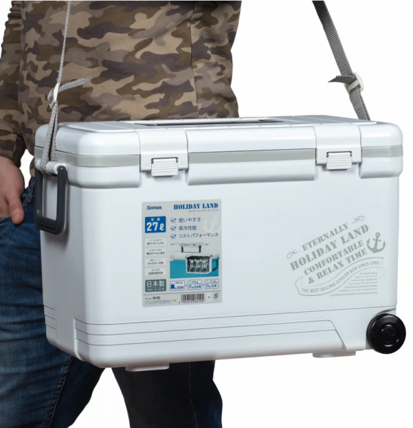 Термобокс SHINWA Holiday Land Cooler 27H белый, 27 литров Термобокс SHINWA Holiday Land Cooler 27H белый, 27 литров