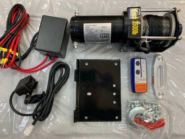 Лебедка Electric Winch 3500 lbs (Синтетический трос) с пультом