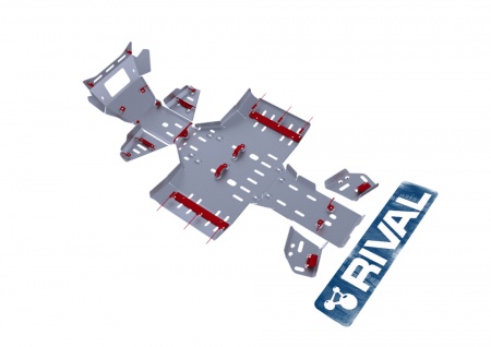 Защита днища для X8 (2011-н.в.) Риваль