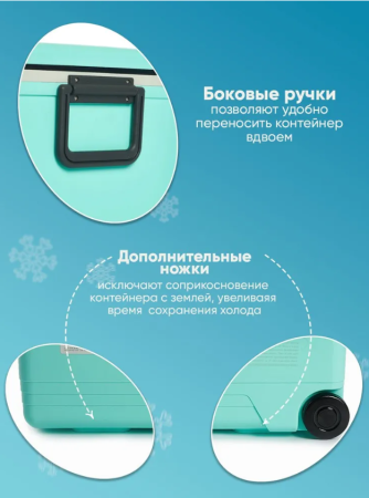 Термобокс SHINWA Holiday Land Cooler 76H синий, 76 литров