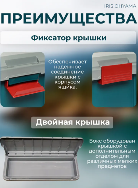 Экспедиционный ящик RV BOX 600 c двойной разделенной крышкой