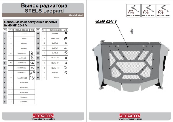 Вынос радиатора для Stels Leopard (Storm) Вынос радиатора для Stels Leopard (Storm)