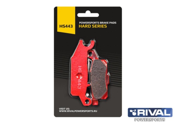 Тормозные колодки для Yamaha Grizzly 550/700 HS443 передние левые Усиленные (Rival)
