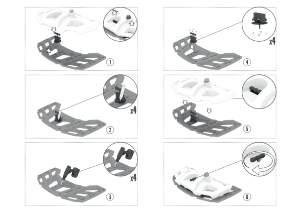 Канистра на переднюю багажную решетку BRP Outlander (Tesseract) Канистра на переднюю багажную решетку BRP Outlander (Tesseract)