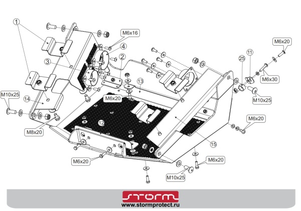 Вынос радиатора для Stels Leopard (Storm) Вынос радиатора для Stels Leopard (Storm)