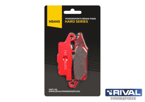 Тормозные колодки для Yamaha Grizzly 550/700 HS445 задние левые Усиленные (Rival)