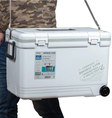 Термобокс SHINWA Holiday Land Cooler 33H белый, 33 литра