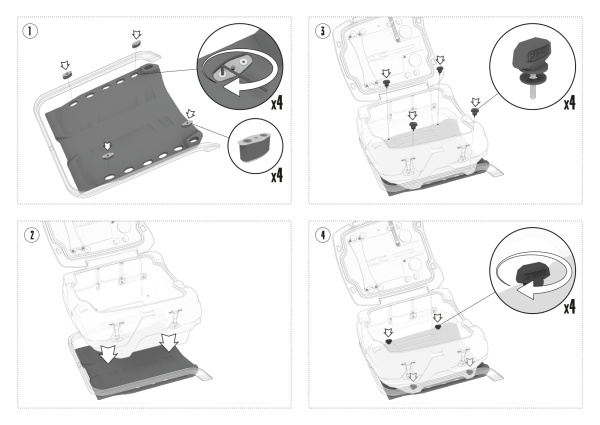Кофр для снегохода Odes SnowCross (140 литров) Кофр для снегохода Odes SnowCross (140 литров)