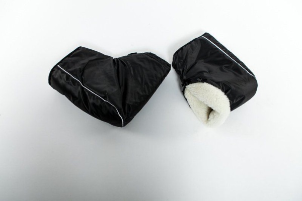 Муфты утеплённые на руль снегохода с мехом (пара)