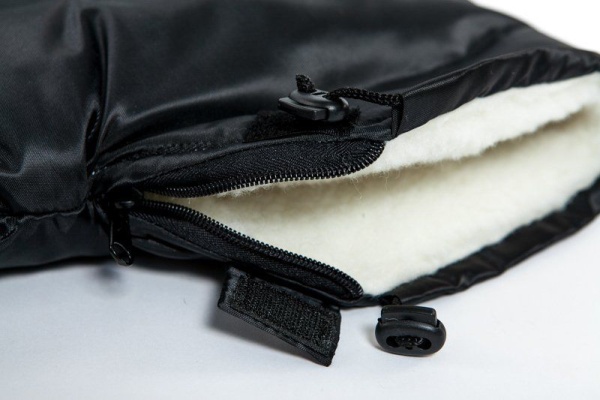 Муфты утеплённые на руль снегохода с мехом (пара)