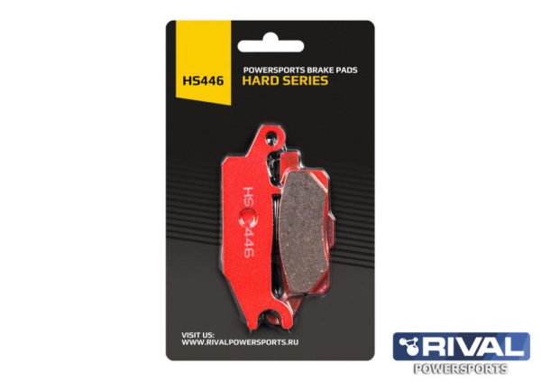 Тормозные колодки для Yamaha Grizzly 550/700 HS446 задние правые Усиленные (Rival)